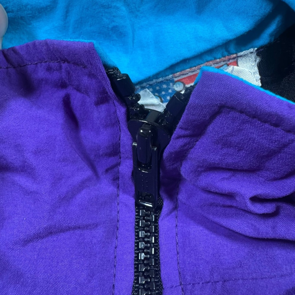 Vision Cirque du Soleil Saltimbanco Jacket Mens Medium Purple Vintage 90s Good - Picture 9 of 11